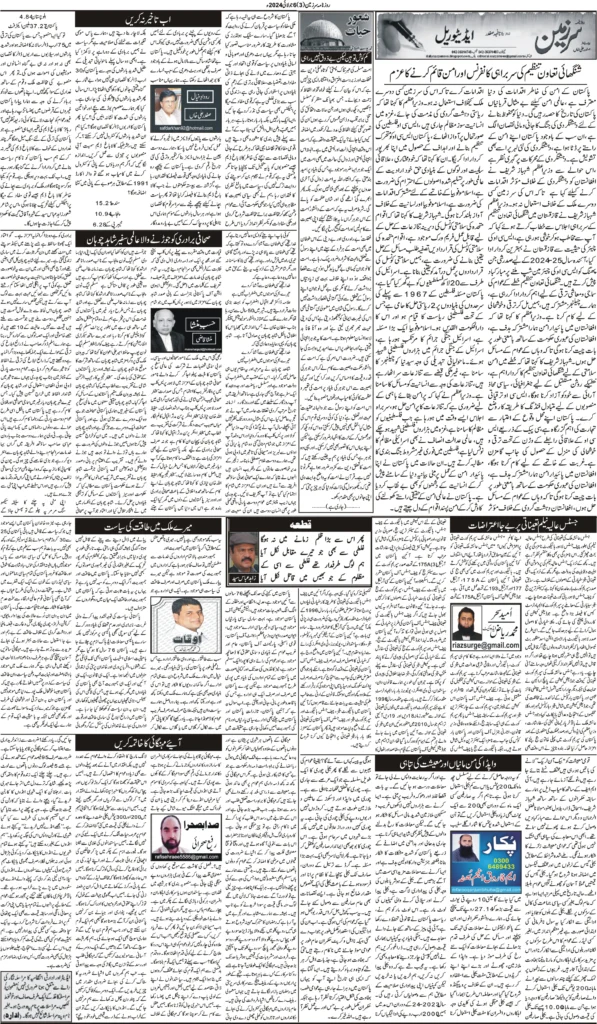 06//07/24 sarzameen lahore | page03