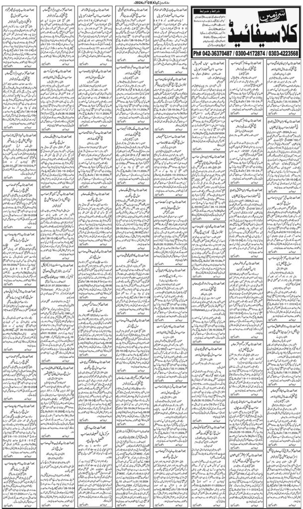 25/10/2024 Daily Sarzameen Lahore Page 4