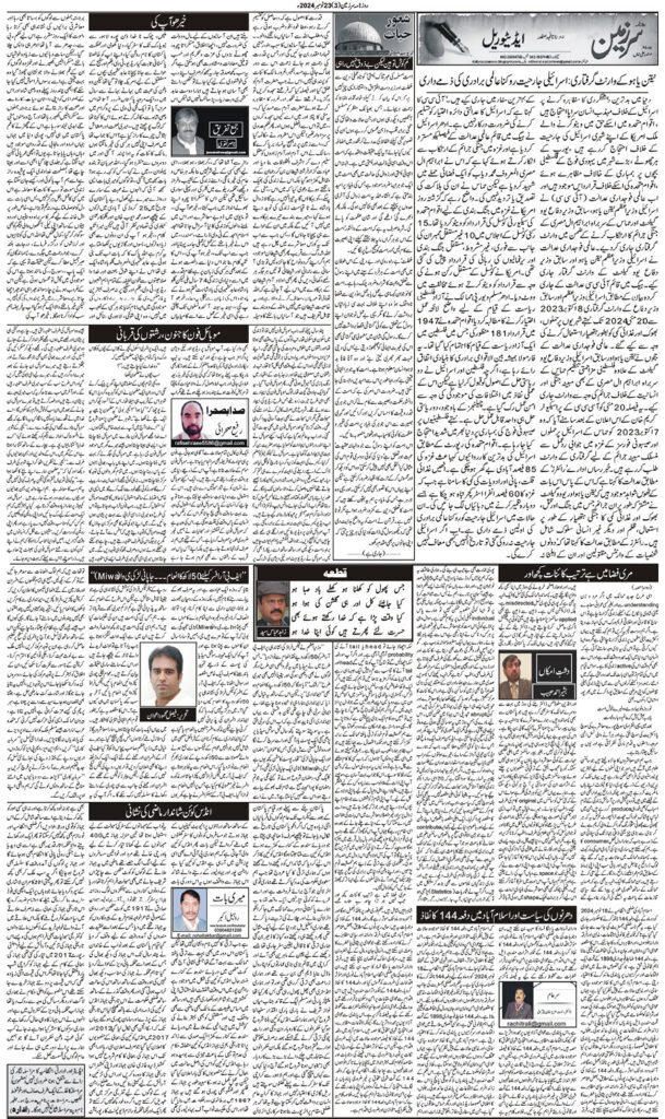 23/11/2024 Daily Sarzameen Lahore Page 3