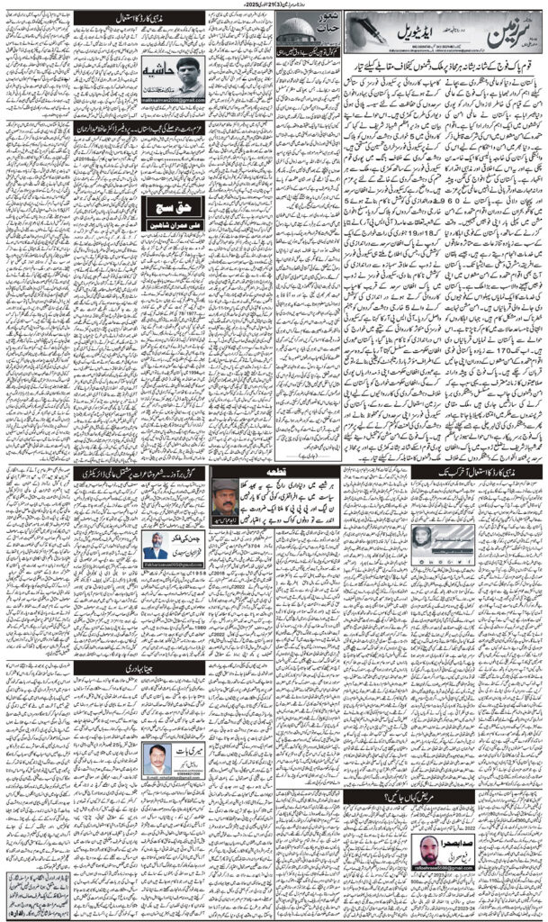 21/01/2025 Daily Sarzameen Lahore Page 3