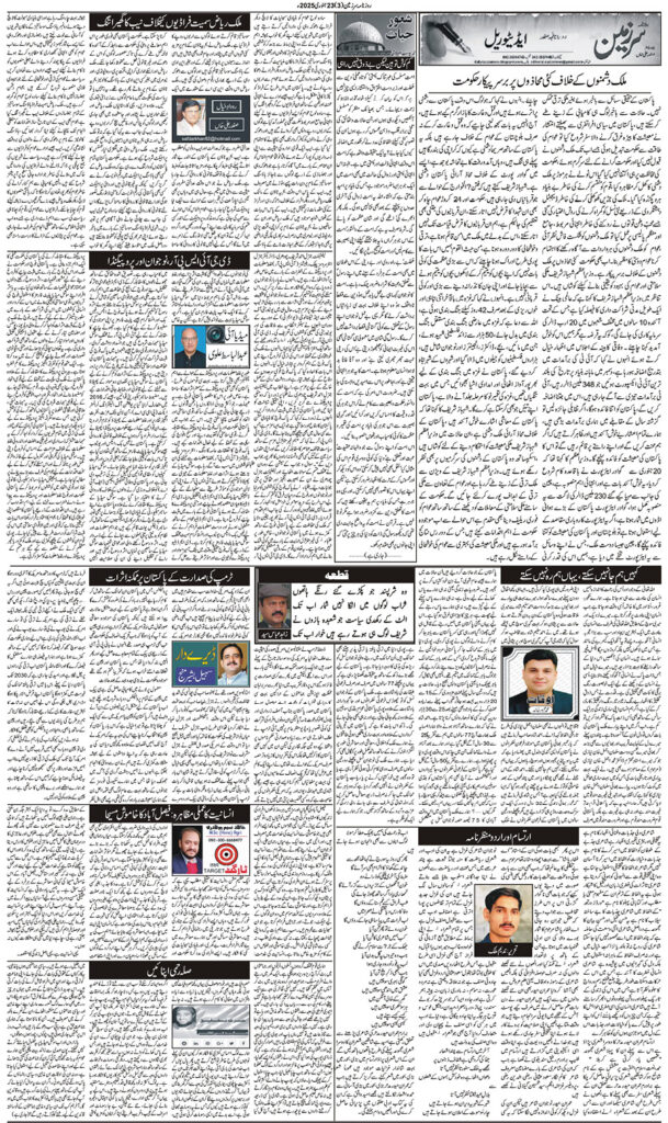 23/01/2025 Daily Sarzameen Lahore Page 3