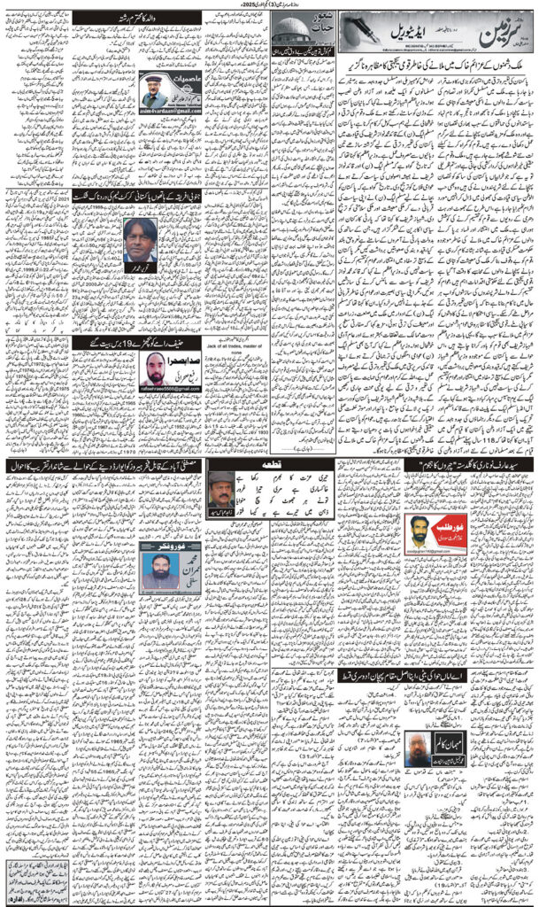 01/01/2025 Daily Sarzameen Lahore Page 3