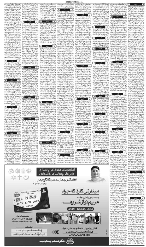 22/01/2025 Daily Sarzameen Lahore Page 5