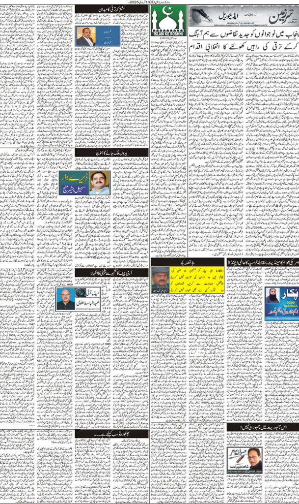 13/02/2025 Daily Sarzameen Lahore Page 3