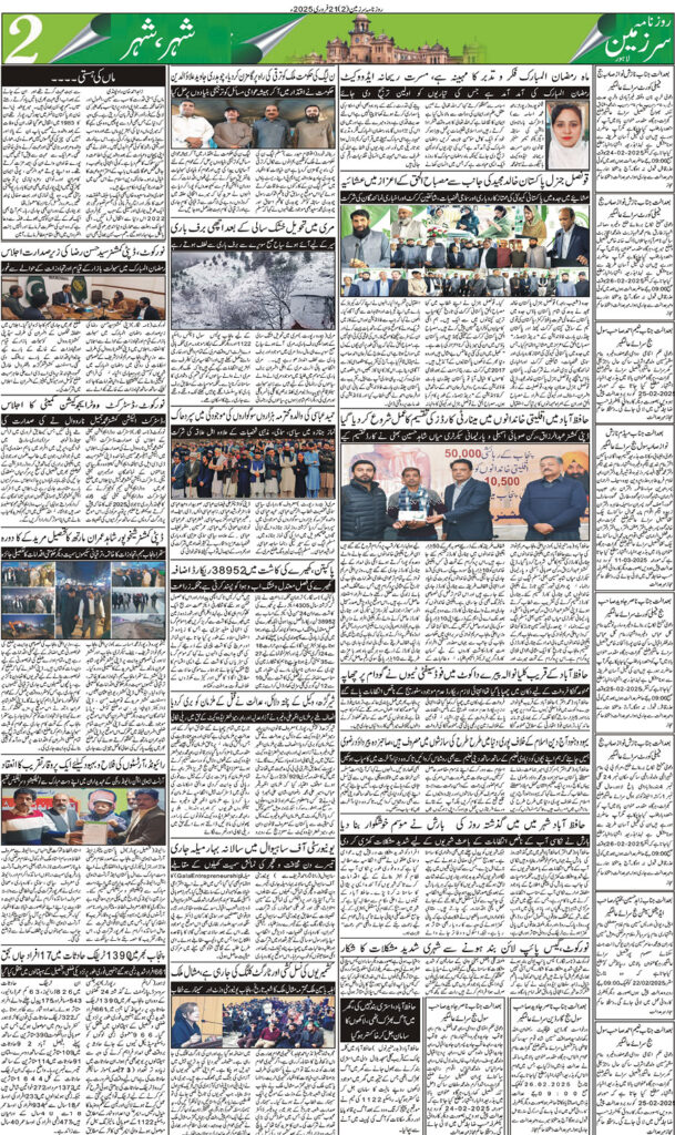 21/02/2025 Daily Sarzameen Lahore Page 2