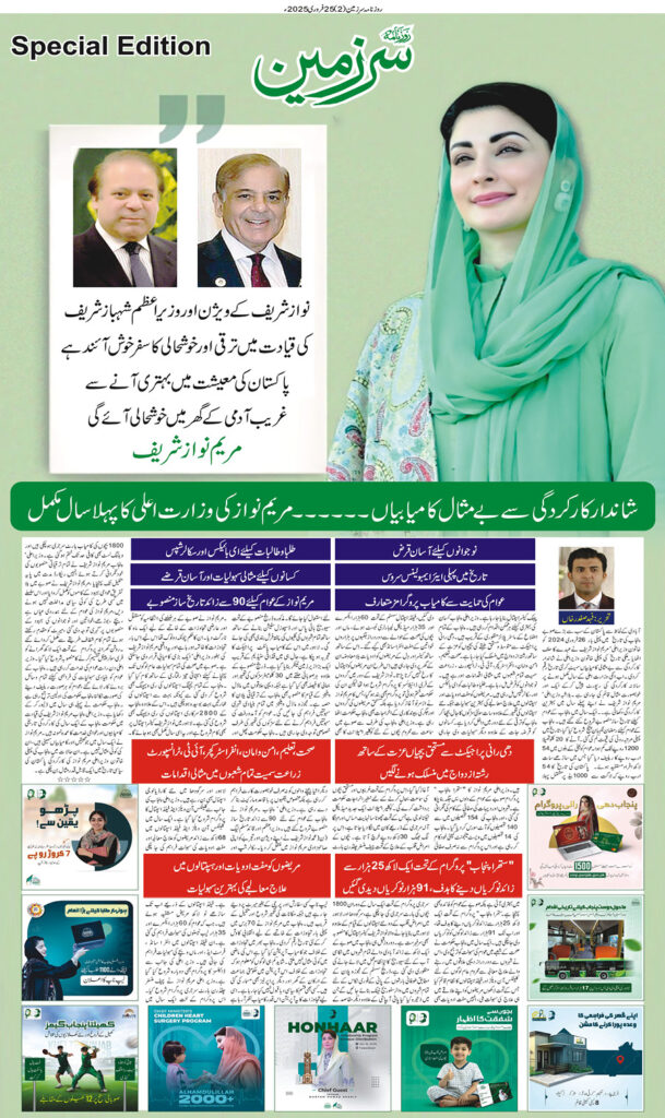 25/02/2025 Daily Sarzameen Lahore Page 2