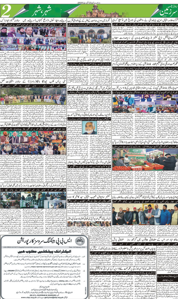 01/03/2025 Daily Sarzameen Lahore Page 2