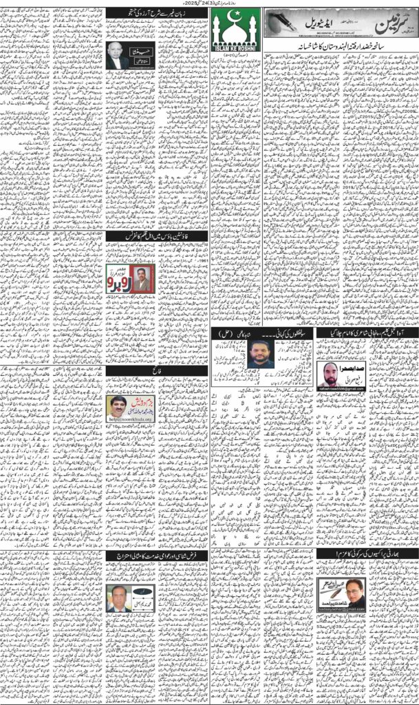 24/05/2025 Daily Sarzameen Lahore Page 3