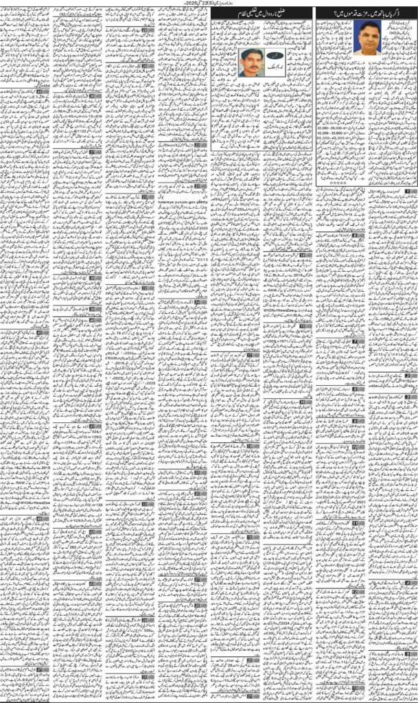 22/05/2025 Daily Sarzameen Lahore Page 5
