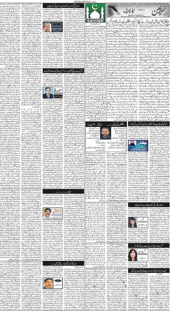 25/07/2025 Daily Sarzameen Lahore Page 3