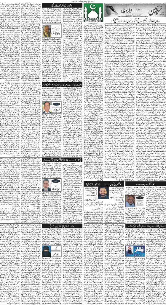 23/08/2025 Daily Sarzameen Lahore Page 3