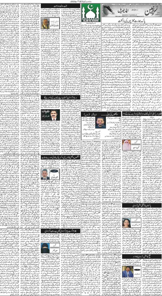 12/08/2025 Daily Sarzameen Lahore Page 3