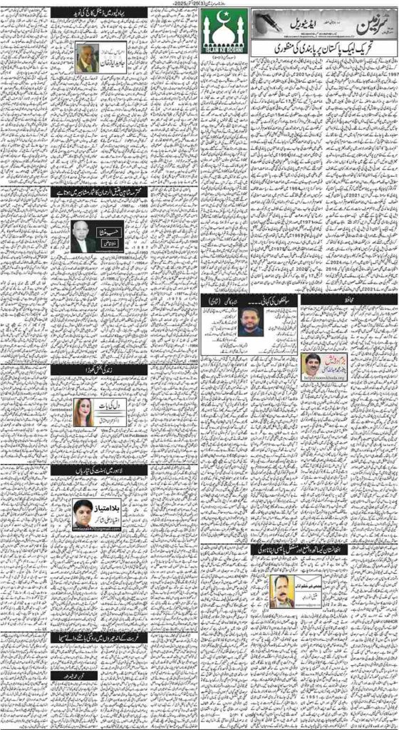 25/10/2025 Daily Sarzameen Lahore Page 3